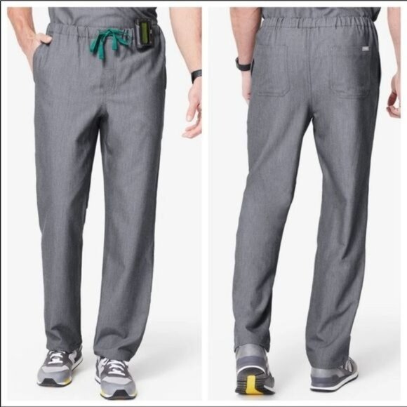 Figs Mens Gray Pisco Scrub Pull On Pants Size Small Tall - Picture 1 of 6